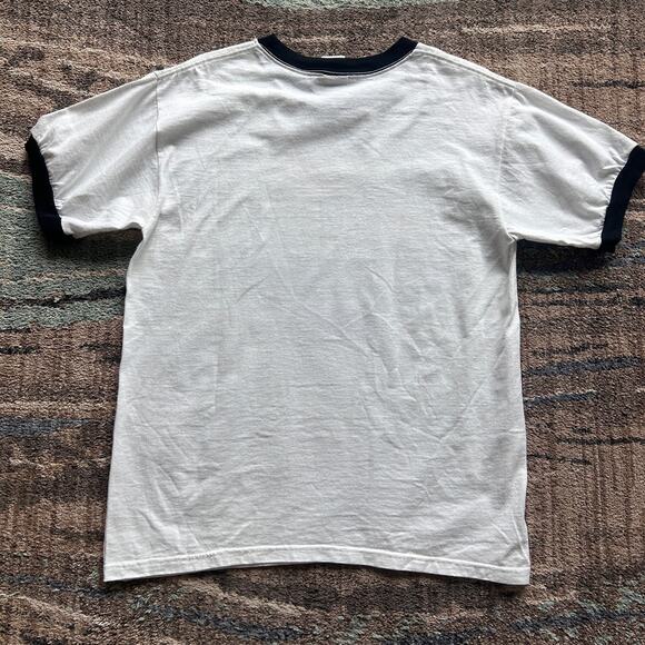 Men's Colorado Rockies Wild Card MLB NLDS 2007 White Ringer Tee Shirt Sz Medium - Picture 5 of 5